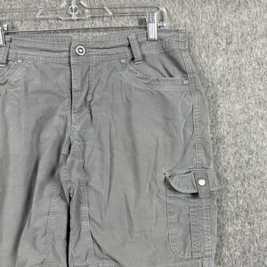 Kuhl Shorts Womens 10 Gray Cargo Hiking Outdoor Stretch Utility Pockets Trail